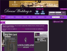 Tablet Screenshot of dreamwedding.ie